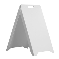 Kundenstopper aus Kunststoff 88 x 50 cm Hochformat weiß 