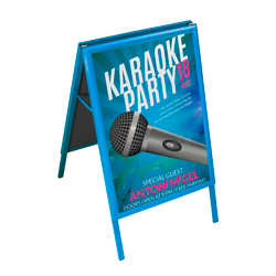 Farbige DIN A1 Kundenstopper / Werbeaufsteller A1 Hochformat 