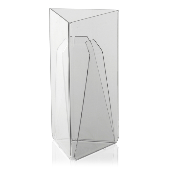 Dreieckständer / PLEXIGLAS®-Werbeaufsteller Hochformat 1/3 A4