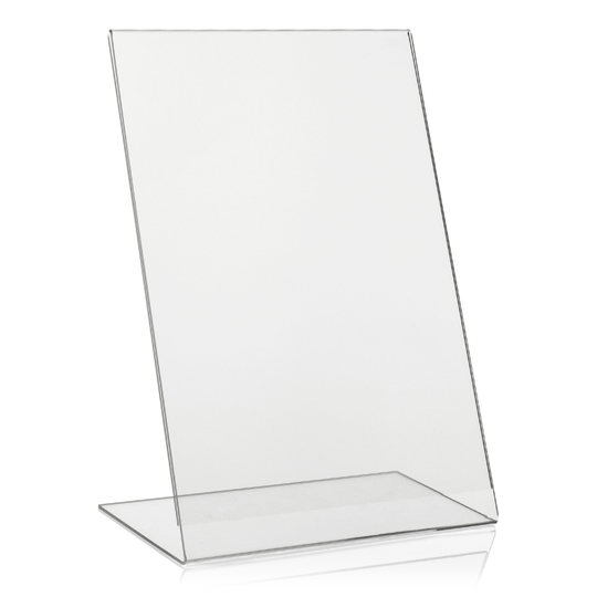 Tischaufsteller 10 Stück DIN A4 Werbeaufsteller Quer L-Ständer aus Acryl 