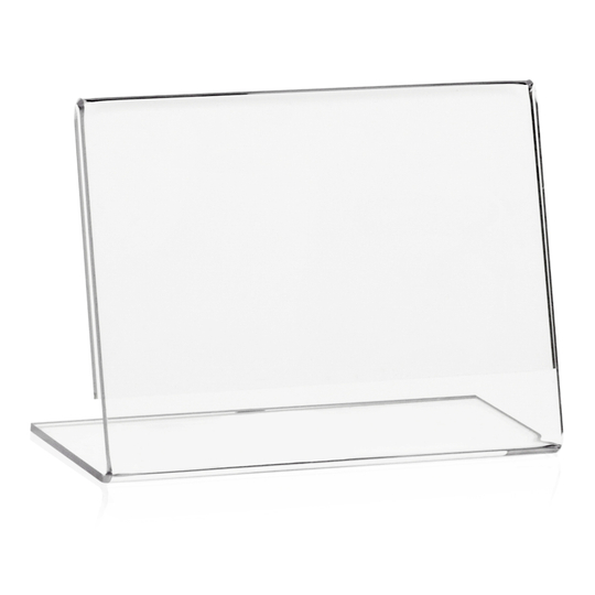 Acrylglas L-Ständer Quer Tischaufsteller 10 Stück DIN A5 Werbeaufsteller 
