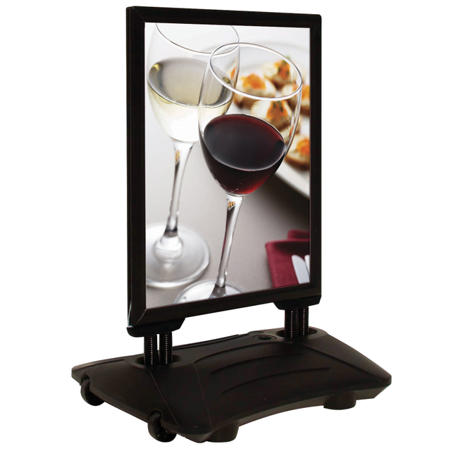 Kundenstopper WindPro® Hochformat wasserfest A0 | schwarz