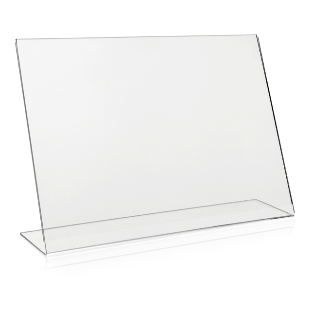 Werbeaufsteller L-Ständer A3 | Querformat | ohne Fach