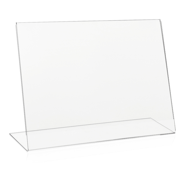 Werbeaufsteller L-Ständer A4 | Querformat | ohne Fach