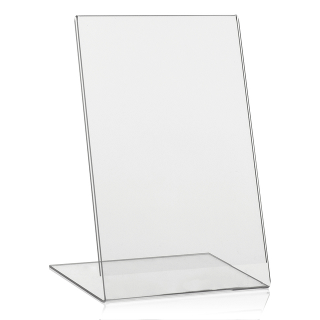 Werbeaufsteller L-Ständer A5 | Hochformat | ohne Fach