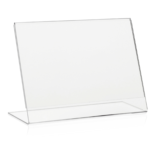 Werbeaufsteller L-Ständer A5 | Querformat | ohne Fach