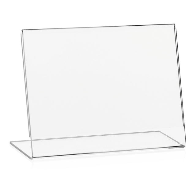 Werbeaufsteller L-Ständer A6 | Querformat | ohne Fach