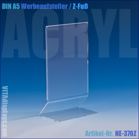 Werbeaufsteller / Z-Aufsteller Hochformat A5