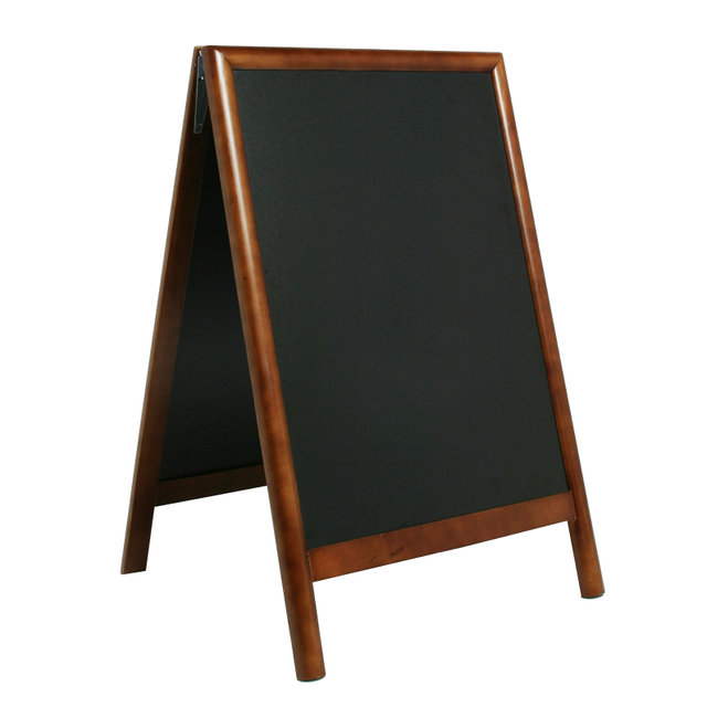 Kreidetafel Werbeaufsteller Hochformat 55x85cm | dunkelbraun