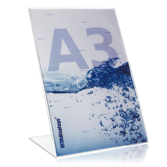 Werbeaufsteller L-Ständer A3 | Hochformat | ohne Fach