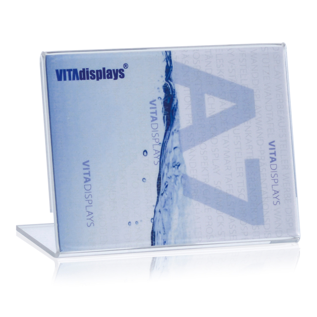 Werbeaufsteller L-Ständer A7 | Querformat | ohne Fach