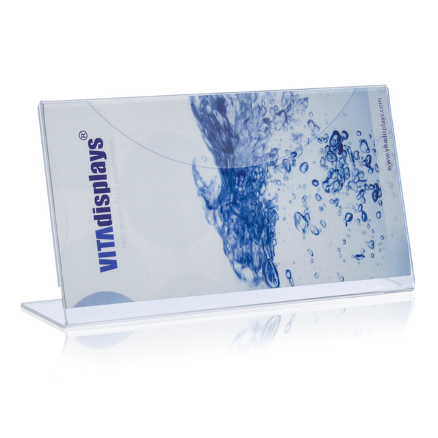 Werbeaufsteller L-Ständer DIN Lang | Querformat | ohne Fach