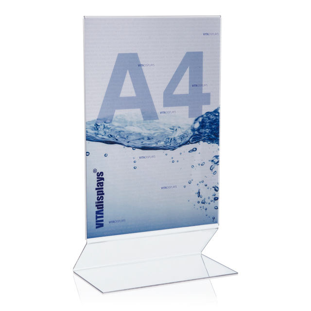 Werbeaufsteller / Z-Aufsteller Hochformat A4