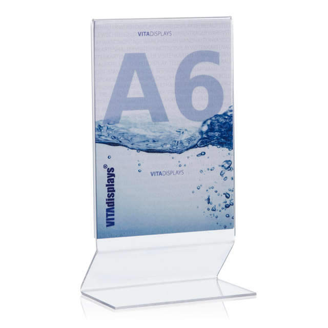 Werbeaufsteller / Z-Aufsteller Hochformat A6
